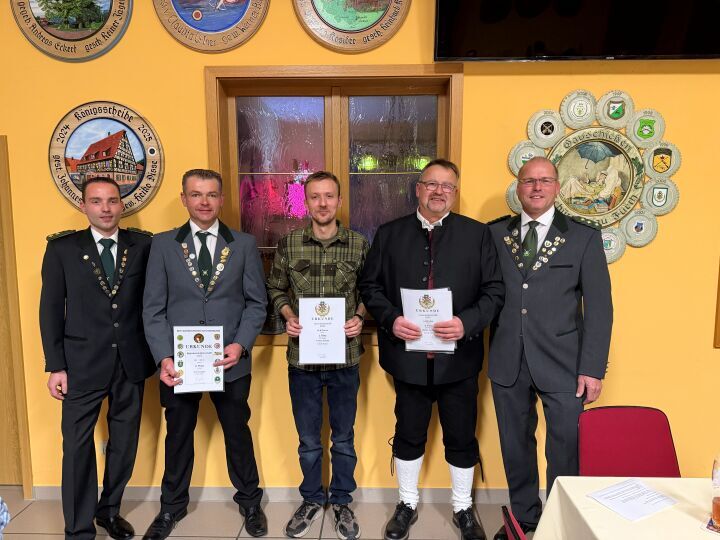 Die Regenten des Vereins bei der Königsfeier